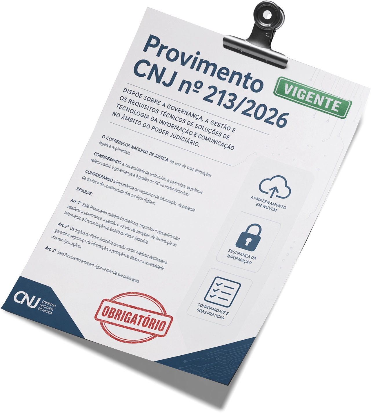 Descrição do Provimento 213