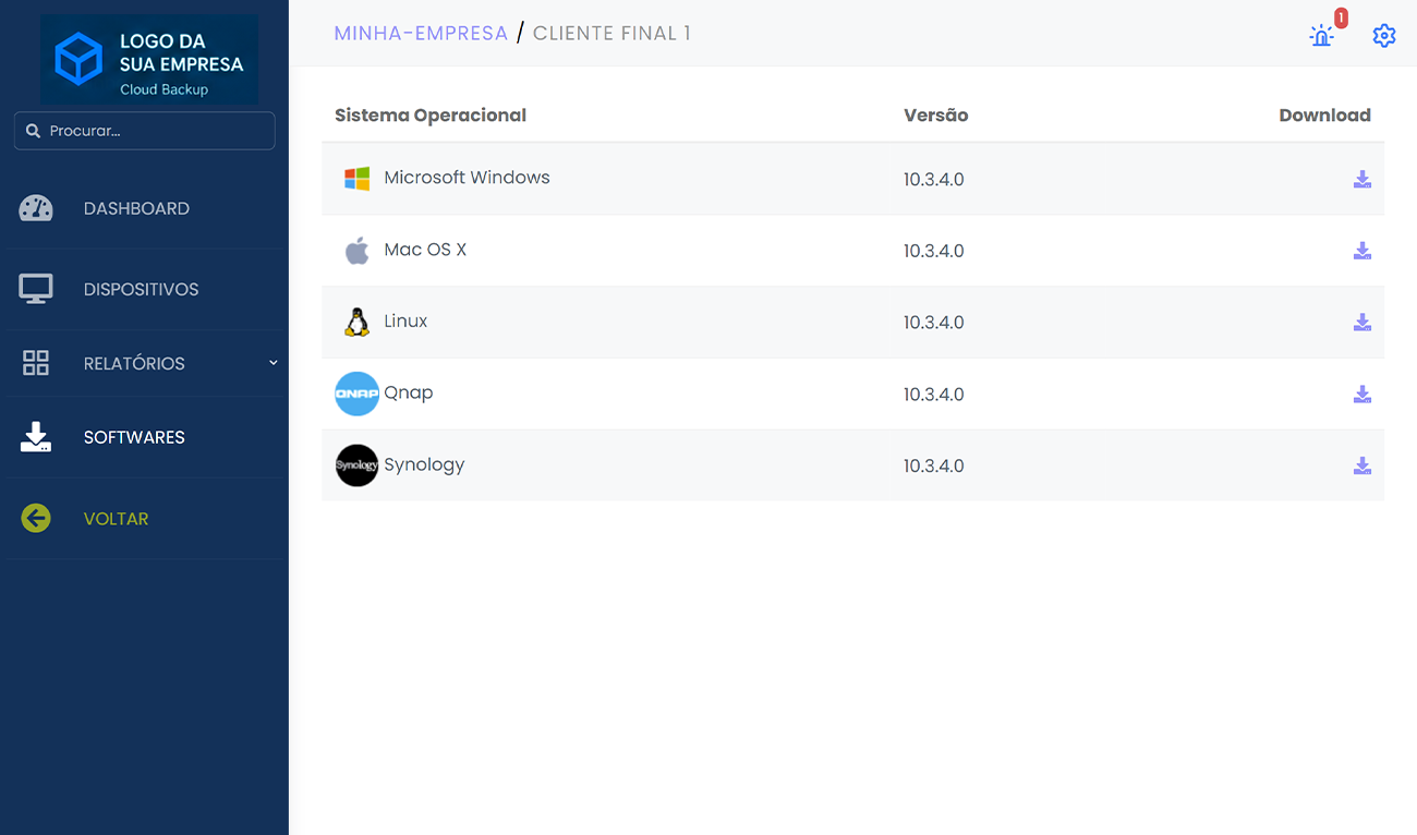 Tela software - portal msp clouds